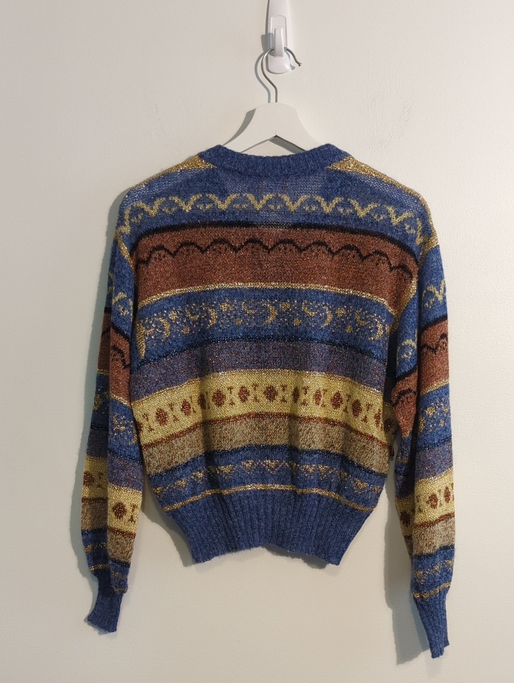 KRIZIA MAGLIA patterned cardigan sweater - size medium - Picture 8 of 10